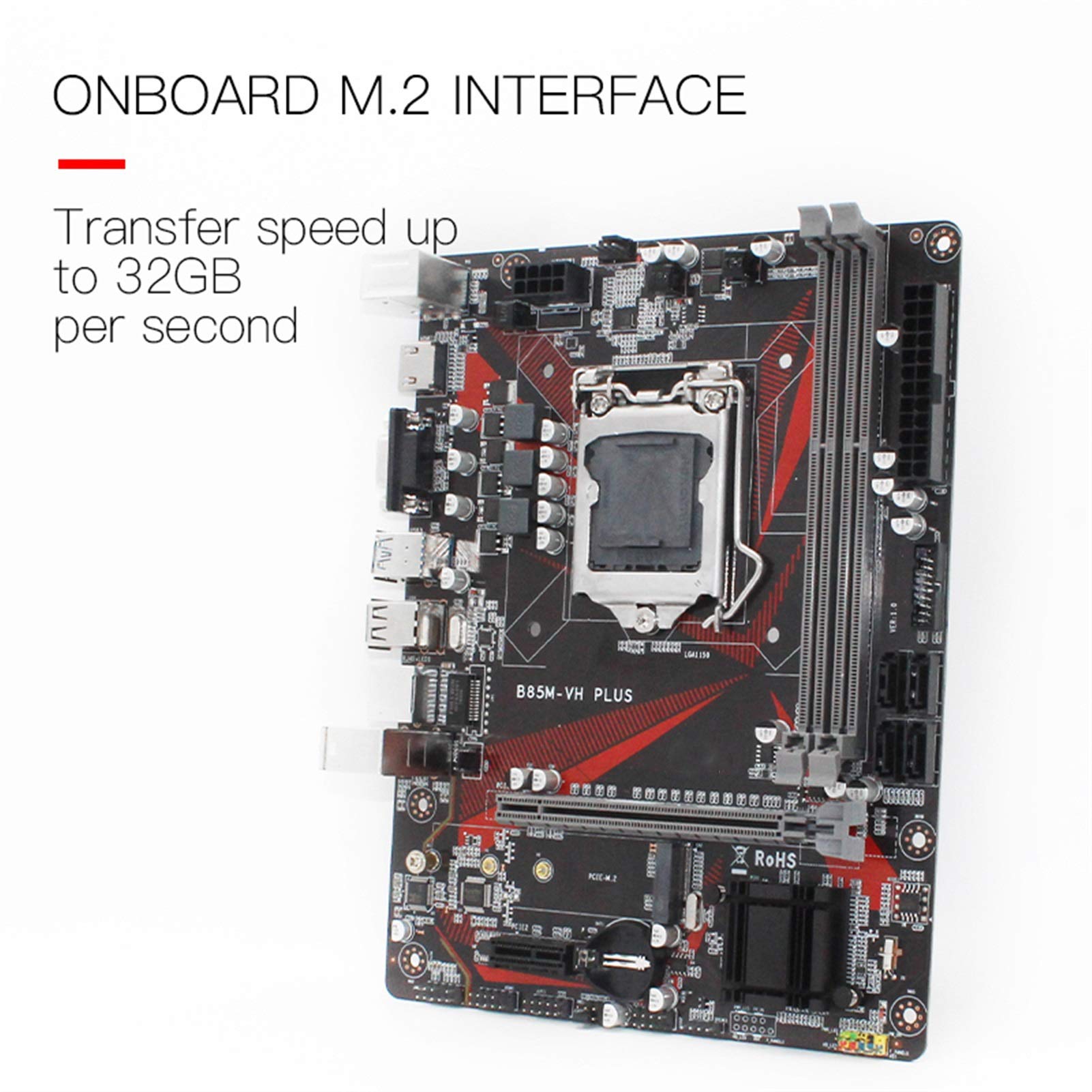 マザボ + CPU + メモリ + m.2 SSD Amazon | B85マザーボードLGA1150 HDMI VGA SATA III USB 3.0 DDR3 32G